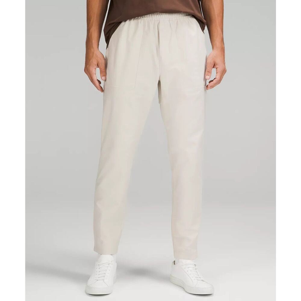 Lululemon Pants Men M Beige - Utilitech Pull On Work Tech Canvas Stretch